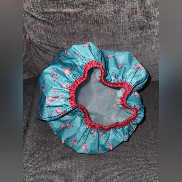 Reusable Shower Cap & Bath Cap & Lined, Oversized Waterproof Shower Caps Large - Picture 8 of 9